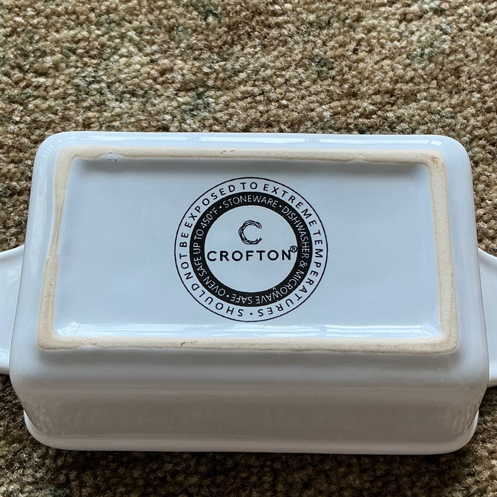 Croton White Rectangular Baking Dish - Picture 2 of 3